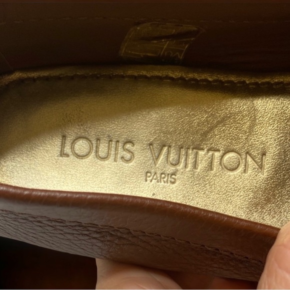Louis Vuitton brown leather loafers/flats, 35.5 or 5.5 U.S. - Picture 9 of 11